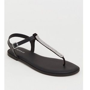 ✨ Torrid Black Rhinestone Sandals ✨